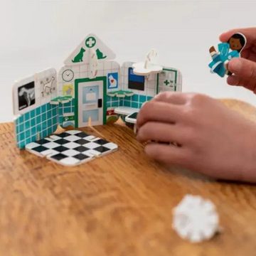suebidou Konstruktions-Spielset 3D Spielset Tierarzt Pop Out Spiel für Kinder zum Aufbauen/Spielen