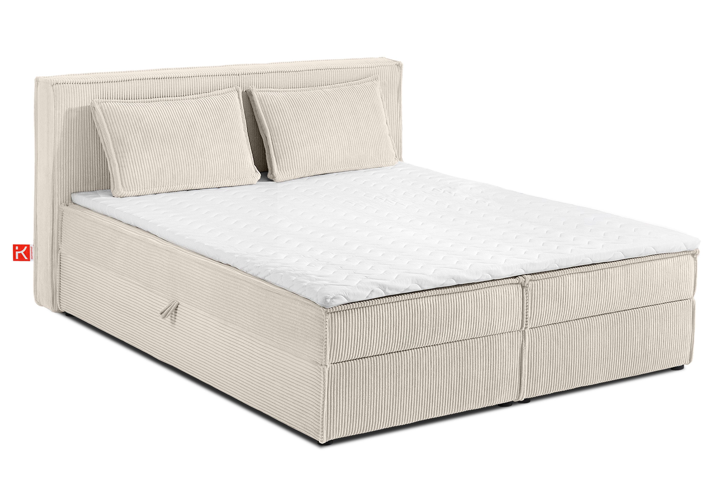 KONSIMO® Boxspringbett ROTI Polsterbett, inkl. Matratze günstig online kaufen