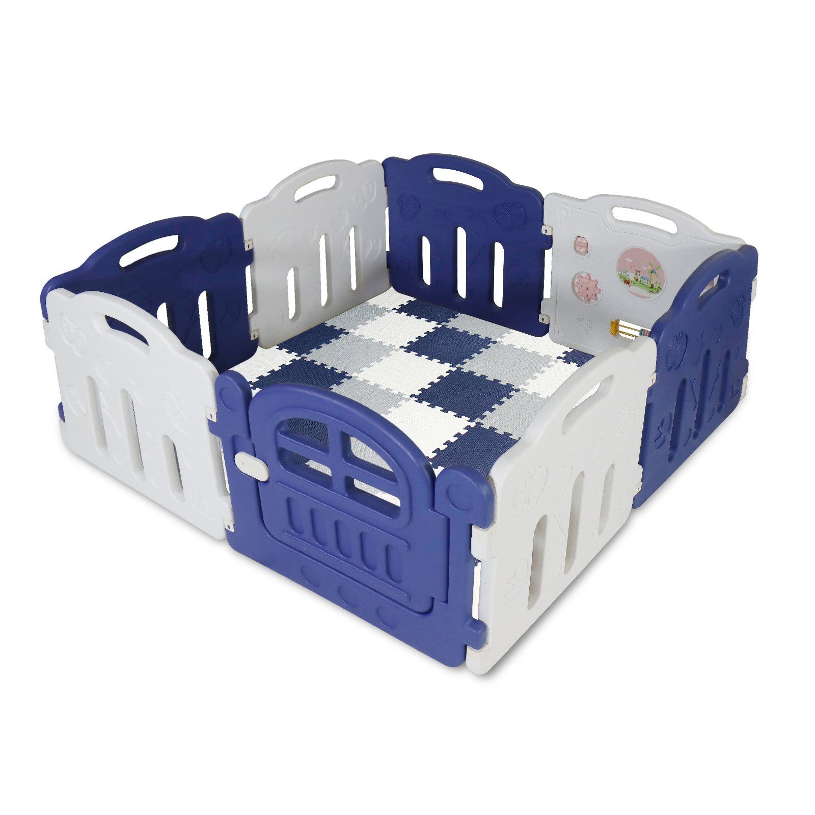 CCLIFE Laufgitter Laufgitter Laufstall Baby Krabbelgitter kunststoff Schutz günstig online kaufen