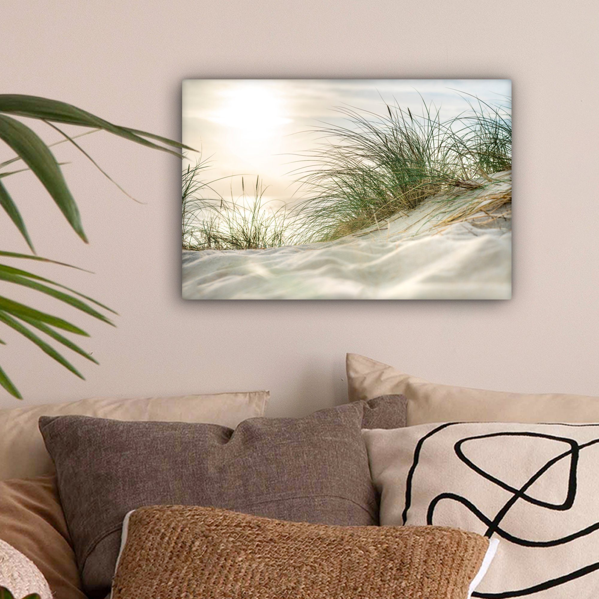 OneMillionCanvasses® Leinwandbild Dünen am Wattenmeer, Fotodruck (1 St), Le günstig online kaufen