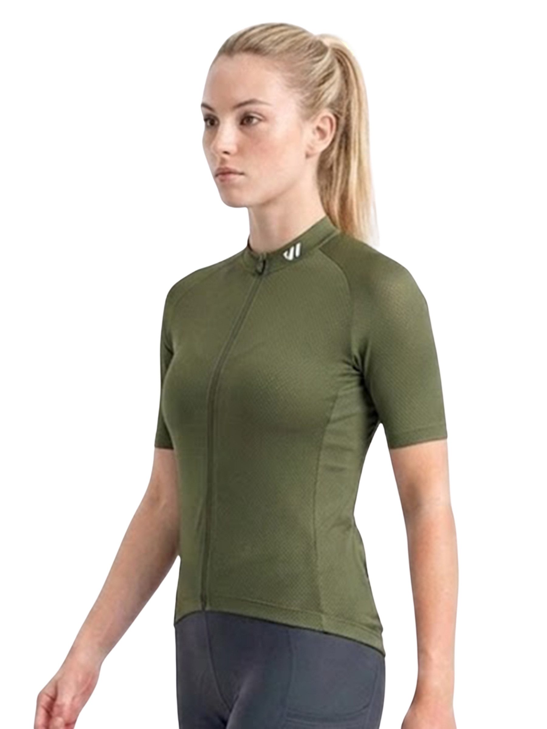 Wulibike Radtrikot Damen, Fahrradtrikot Classic Kurzarm Slim Fit mit Frontreißverschluss (1-tlg) Elastischer Schnelltrocken-Stoff, 3 Taschen & Reflektoren