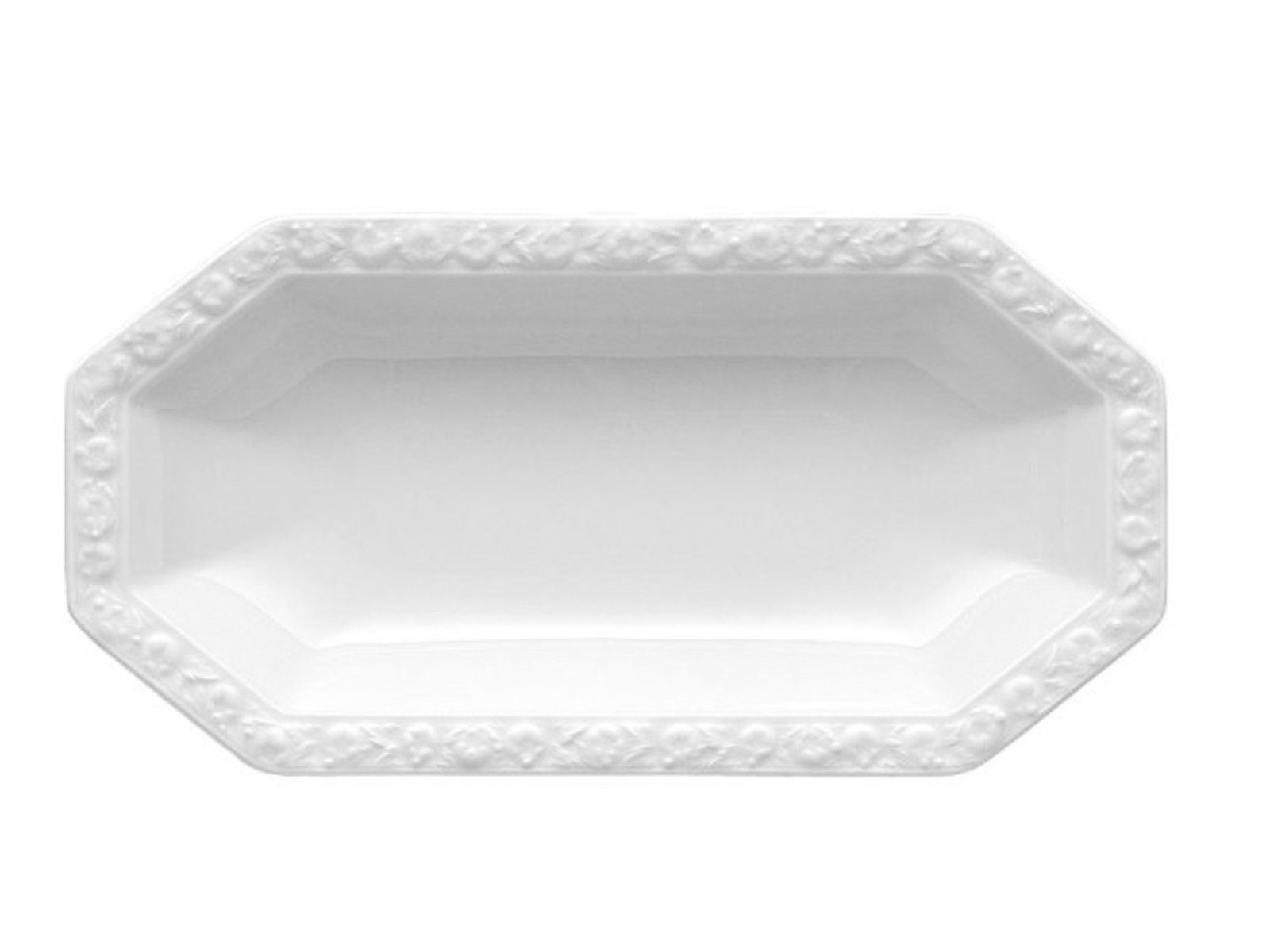 Rosenthal Servierplatte Maria Weiss Beilagenplatte 25,5 x 13 cm, Porzellan, (Beilagenplatten), Platten