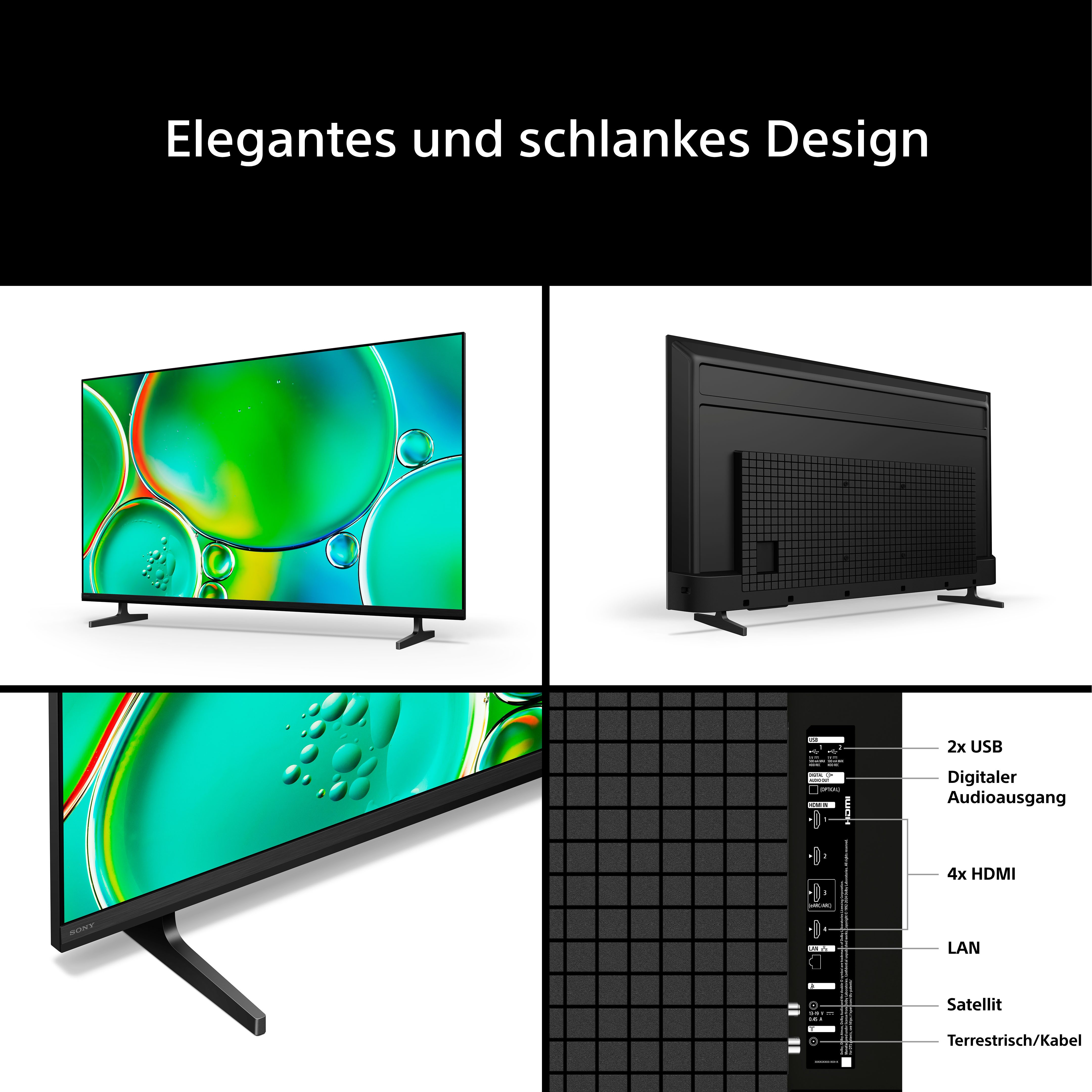 Sony K50S25M2PB DLED-Fernseher (126 cm/50 Zoll, 4K Ultra HD, Google TV)