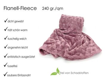 Wohndecke Soft Flanell Kuscheldecke Triangel Raute Sofadecke, heimtexland, super weich und flauschig, Allergiker geeignet, atmungsaktiv