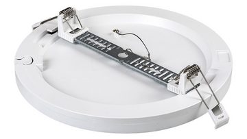 Rabalux LED Deckenspots "Sonnet" Metall, weiß, rund, 18W, neutralweiß, 1880lm, ø225mm, mit Leuchtmittel, neutralweiß