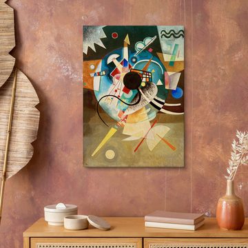 Posterlounge Holzbild Wassily Kandinsky, Ein Zentrum, Malerei