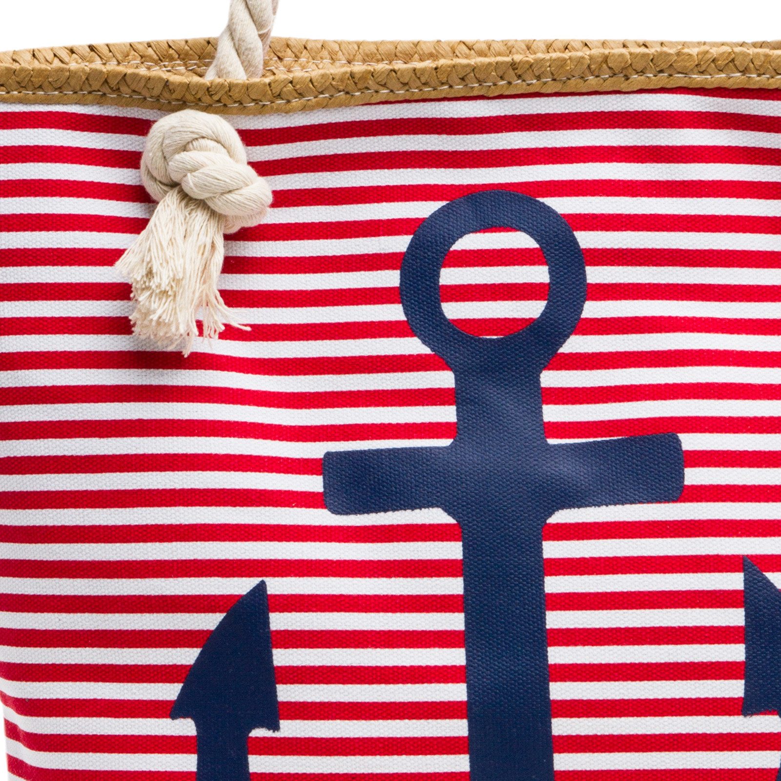 Caspar Strandtasche TS1040 Damen Shopper mit Reißverschluss