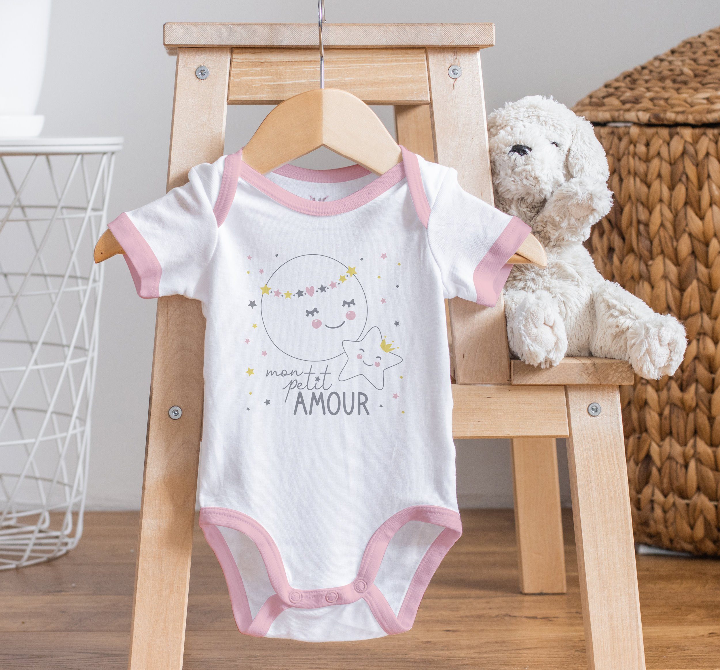 tlg. Geschenk Erstausstattung Sterne Neugeborenen-Geschenkset Outfit Set dynamic24 3 Erstlingsset Baby