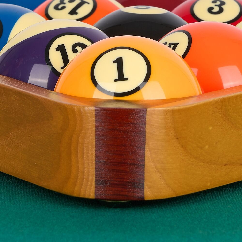 Stradivari Billardtisch Billard Dreieck mit Gleitern, Für Pool-Billardkugeln ø 57,2 mm