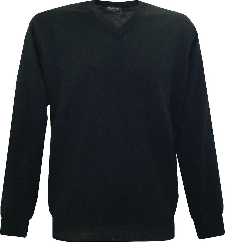 Mode Monte Carlo Strickpullover Пуловеры V Schwarz schwarz