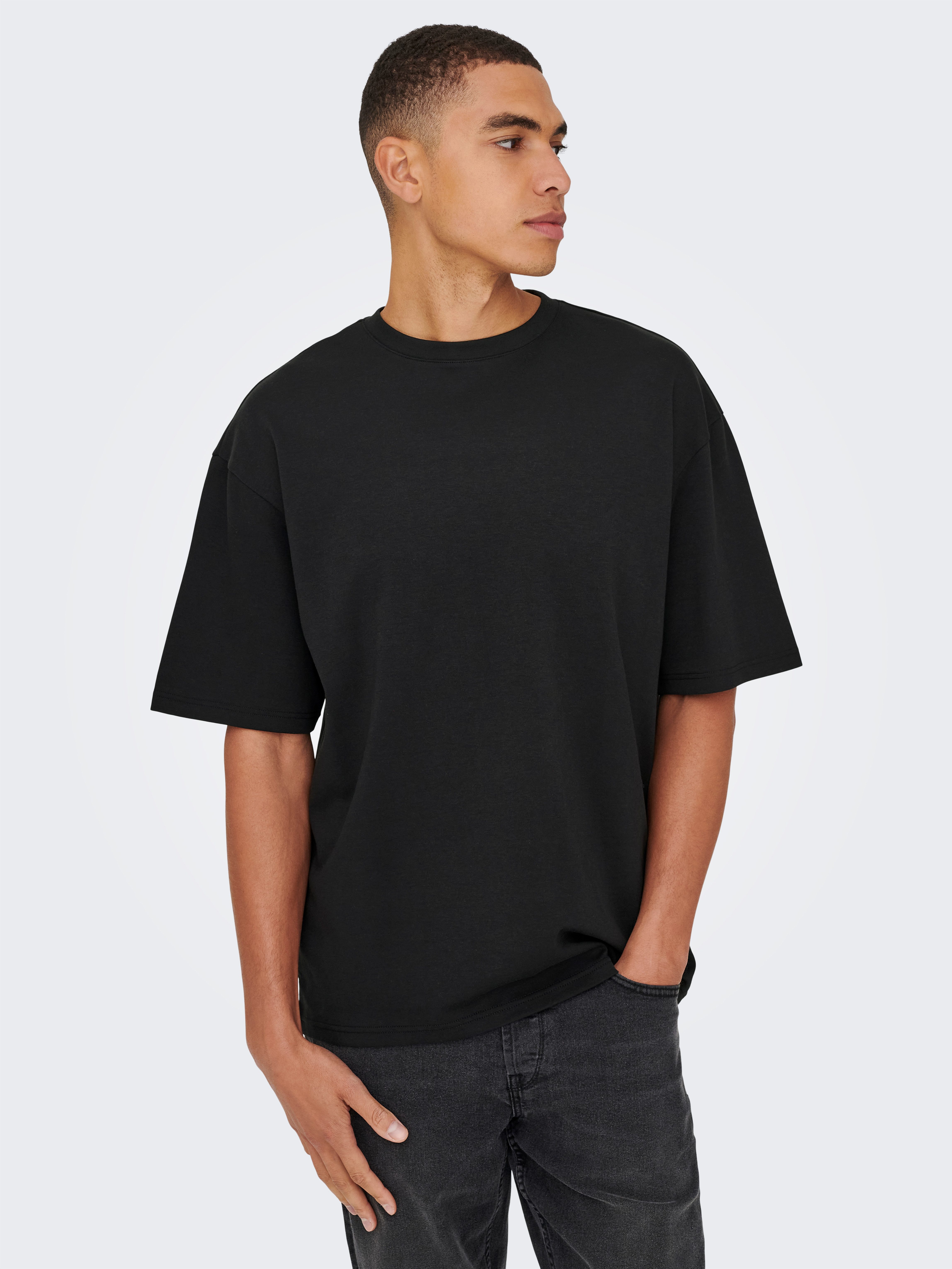 ONLY & SONS Rundhalsshirt ONSCASPIAN AUT SS TEE Baumwollmischung, regular fit