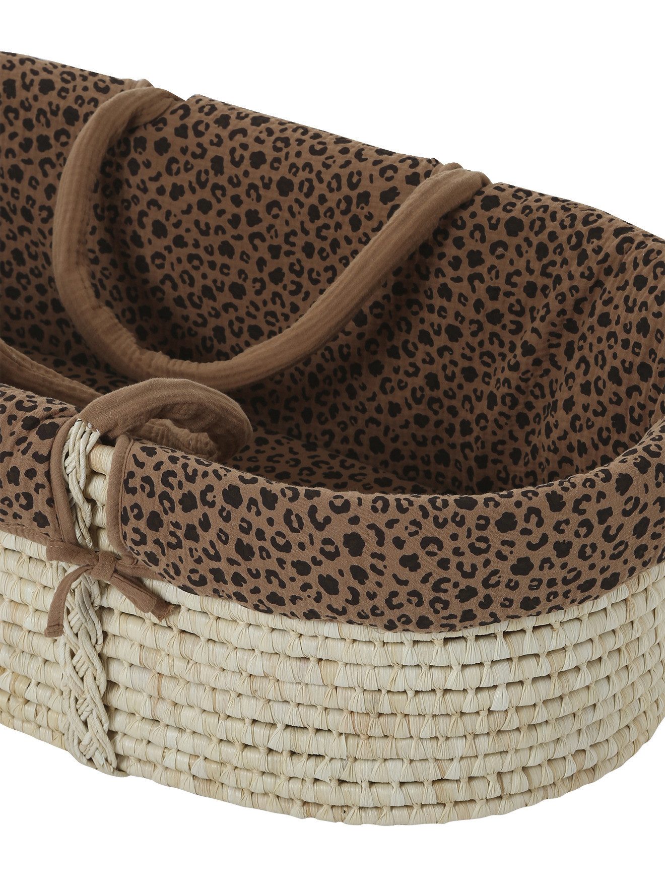 Envie de Fraise Baby-Reisebett Baby Moseskorb aus geflochtenen Naturfasern