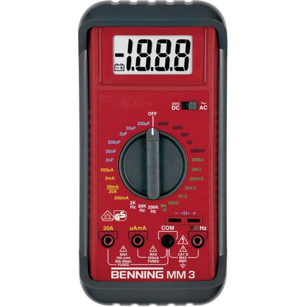 Benning Multimeter »Multimeter MM 3 0,1 mV600 V AC/DC RMS BENNING mit