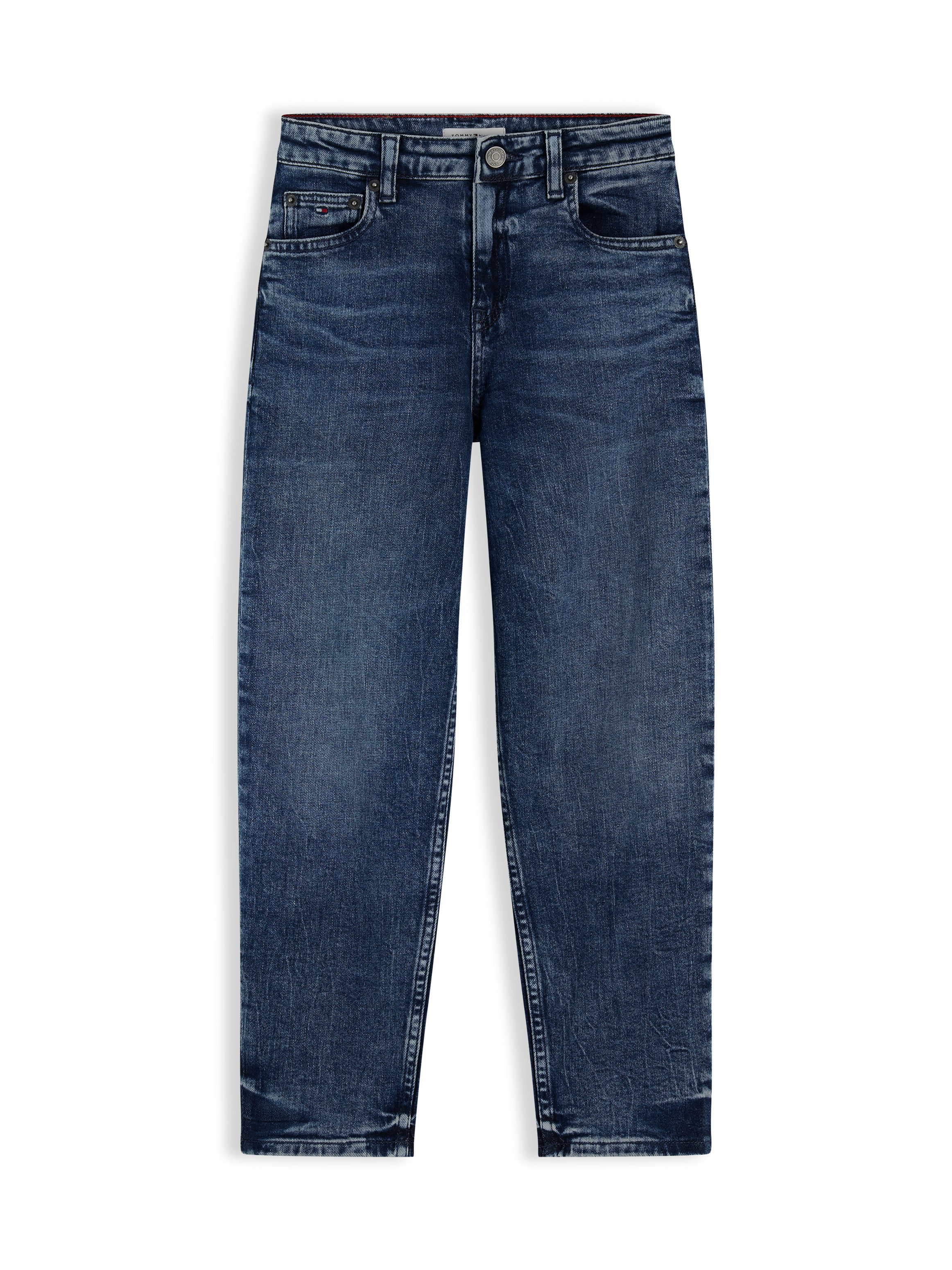 Tommy Hilfiger Tapered-fit-Jeans Barrel Leg Fit, Kinder bis 16 Jahre, hoher Bund – Bild 5 von 5