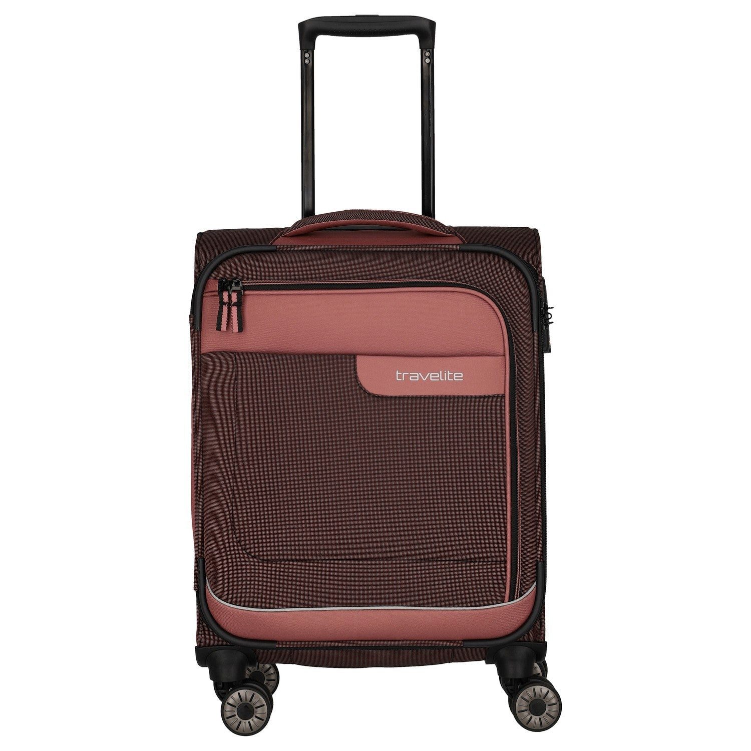 travelite Handgepäck-Trolley Viia - 4-Rollen-Kabinentrolley S 55 cm (Frühlingsrose), 4 Rollen Rollen
