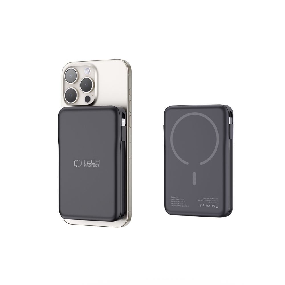 TECH PROTECT Tech-Protect LifeMag PB31 MagSafe Powerbank 10000mAh Schwarz Powerbank
