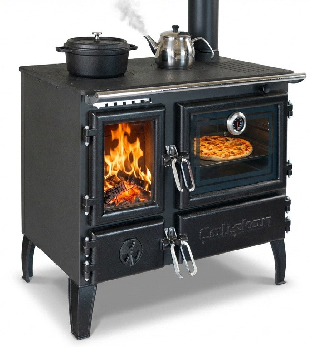 Caliskan Festbrennstoffherd Holzherd Modell 214, 6,04 kW