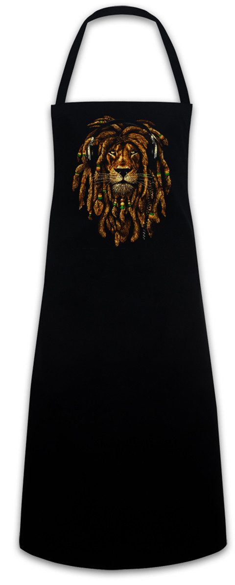 Urban Backwoods Kochschürze Babylon Lion IV Grillschürze Zion Music Jah Babylon Musik Jamaica