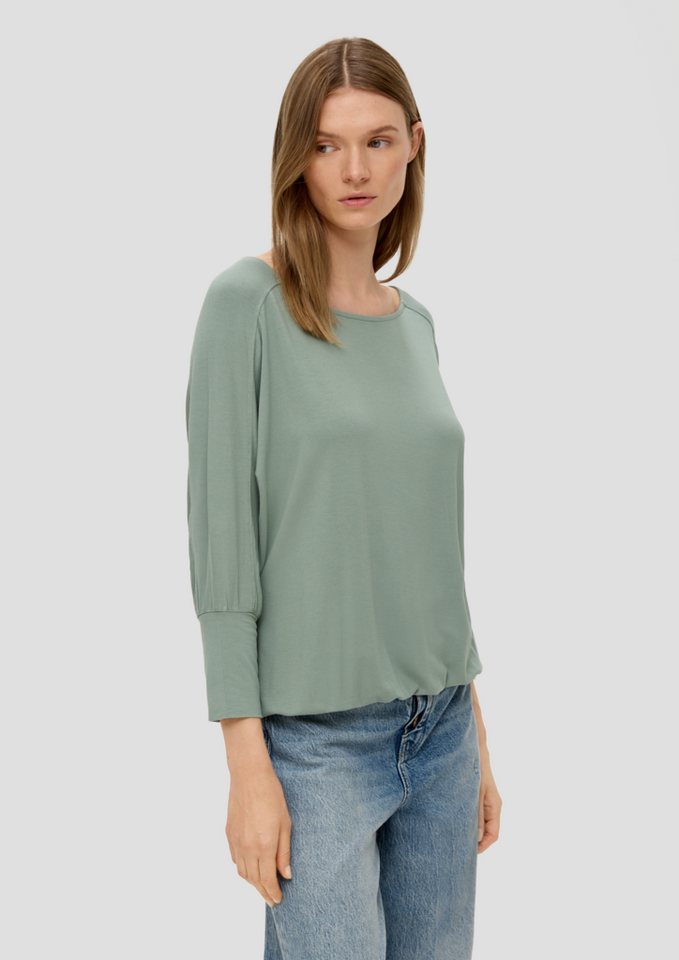 s.Oliver 3/4-Arm-Shirt Longsleeve aus Viskosestretch