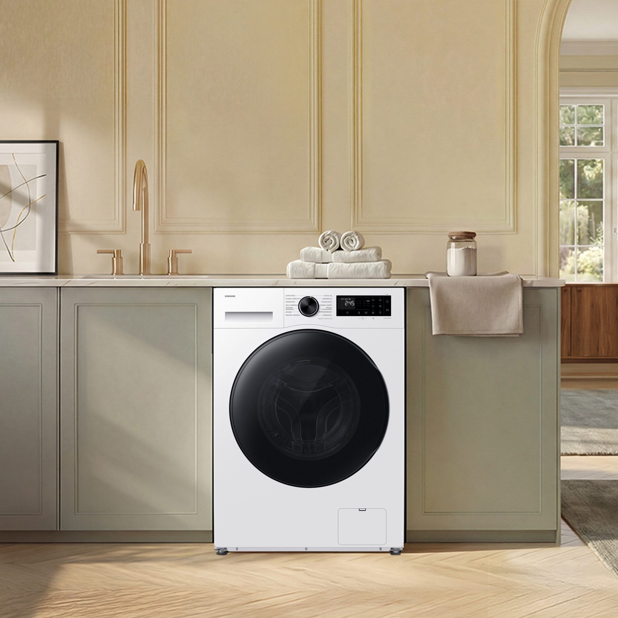 Samsung Waschtrockner WD9EHG5W, 9 kg, 6 kg, 1400 U/min