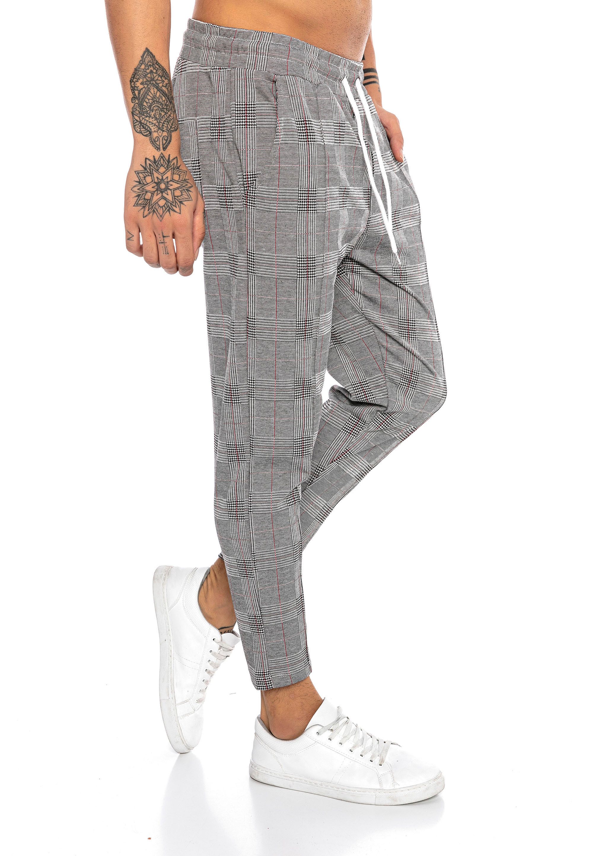 RedBridge Stoffhose mit Kordelzug und Karomuster klassisch und modern
