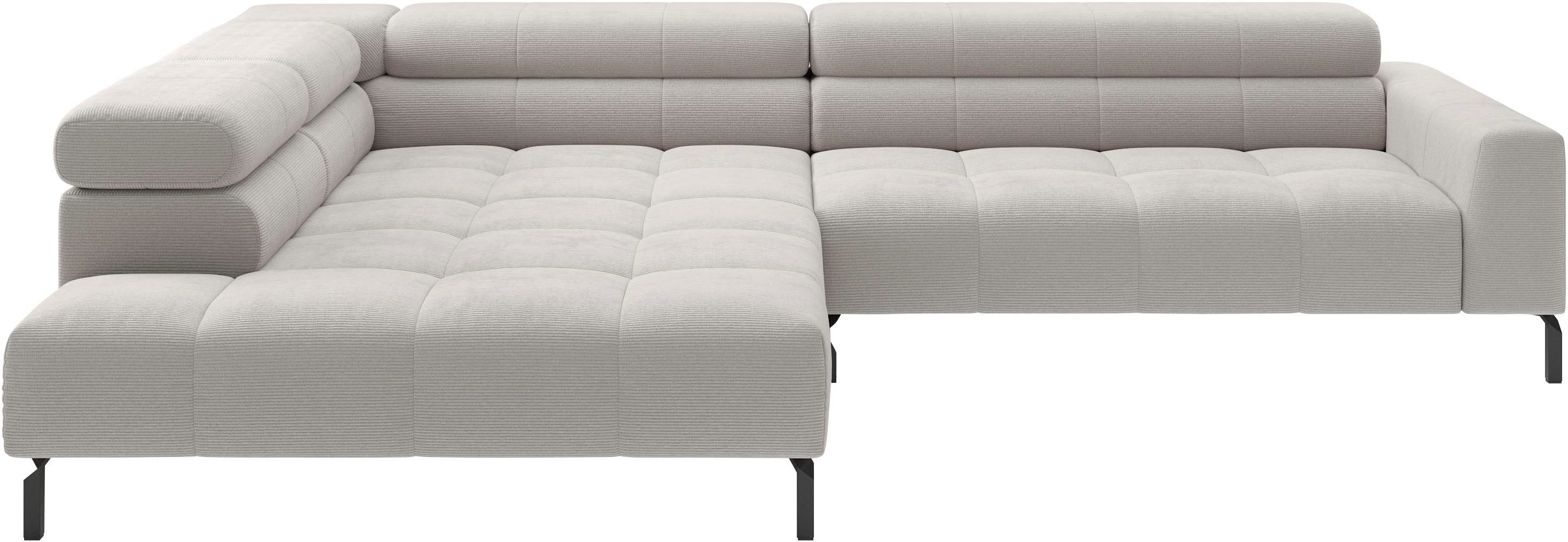 Ecksofa Claya, 311 cm breit, L-Form, inkl. Kopfteilverstellung