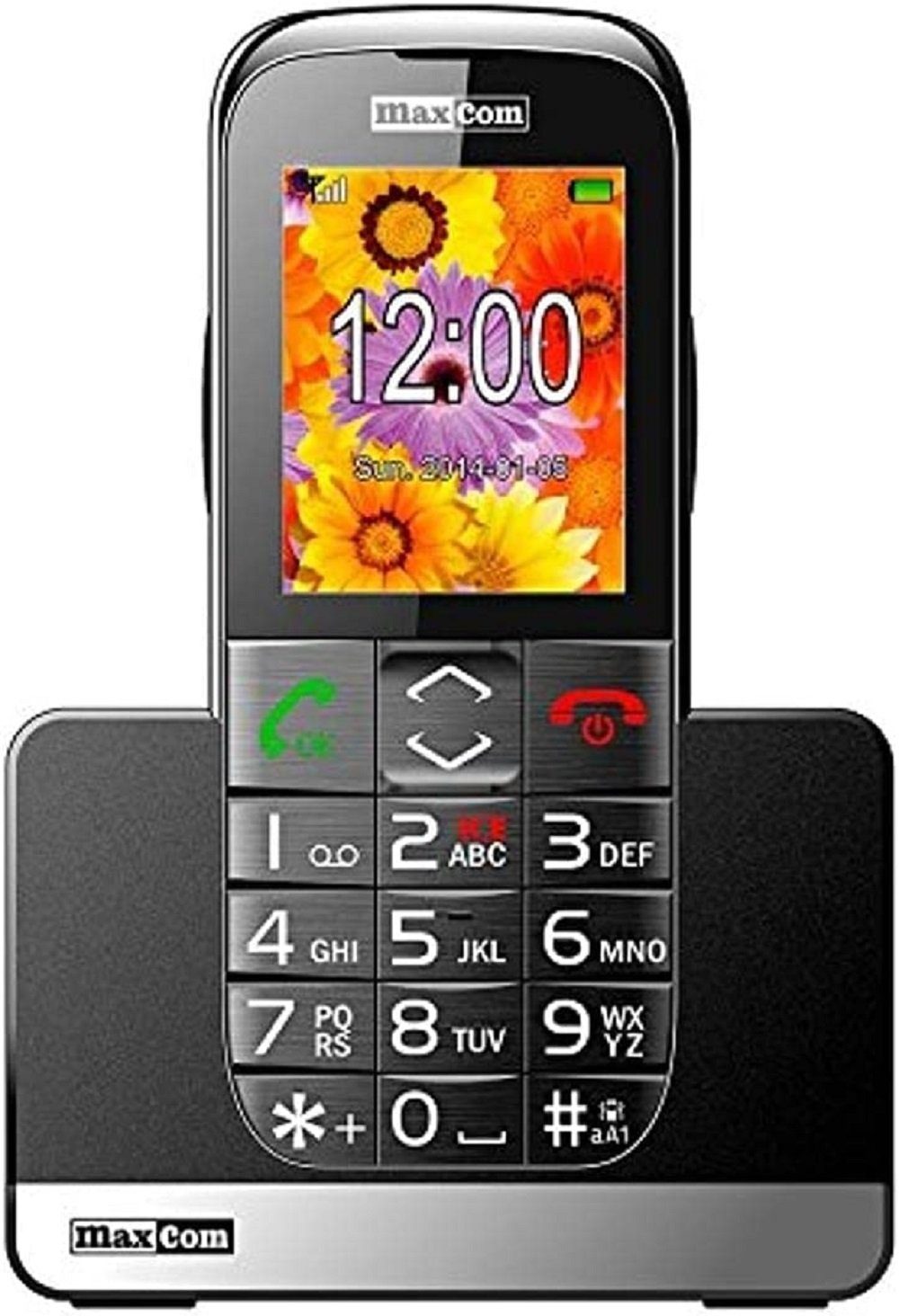 Maxcom Multi-Media Handy micro-SIM (5,6 cm (2,2 Zoll) Farbdisplay, 0,3M  Seniorenhandy