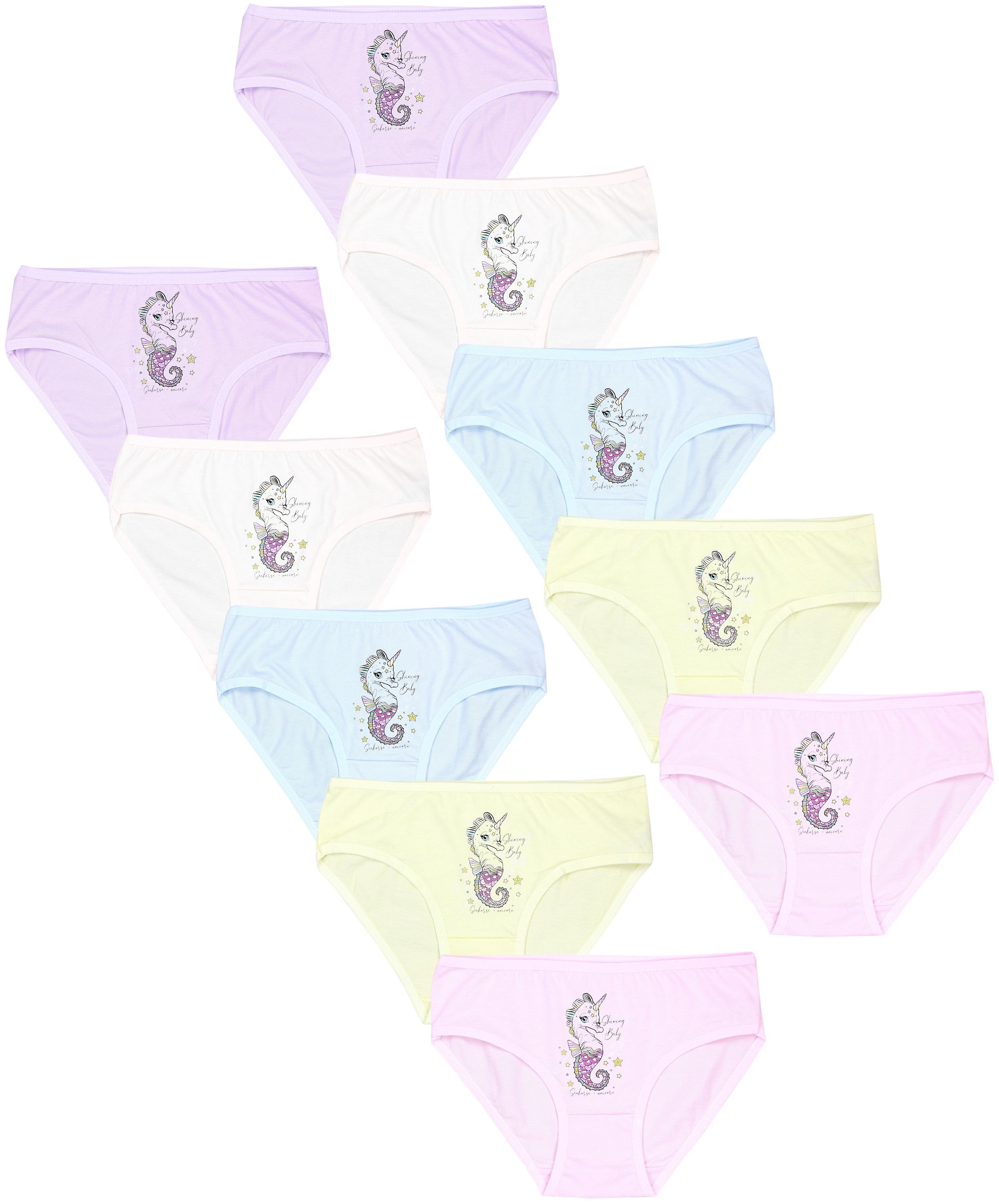 TupTam Slip TupTam Mädchen Slips mit Aufdruck 10er Pack