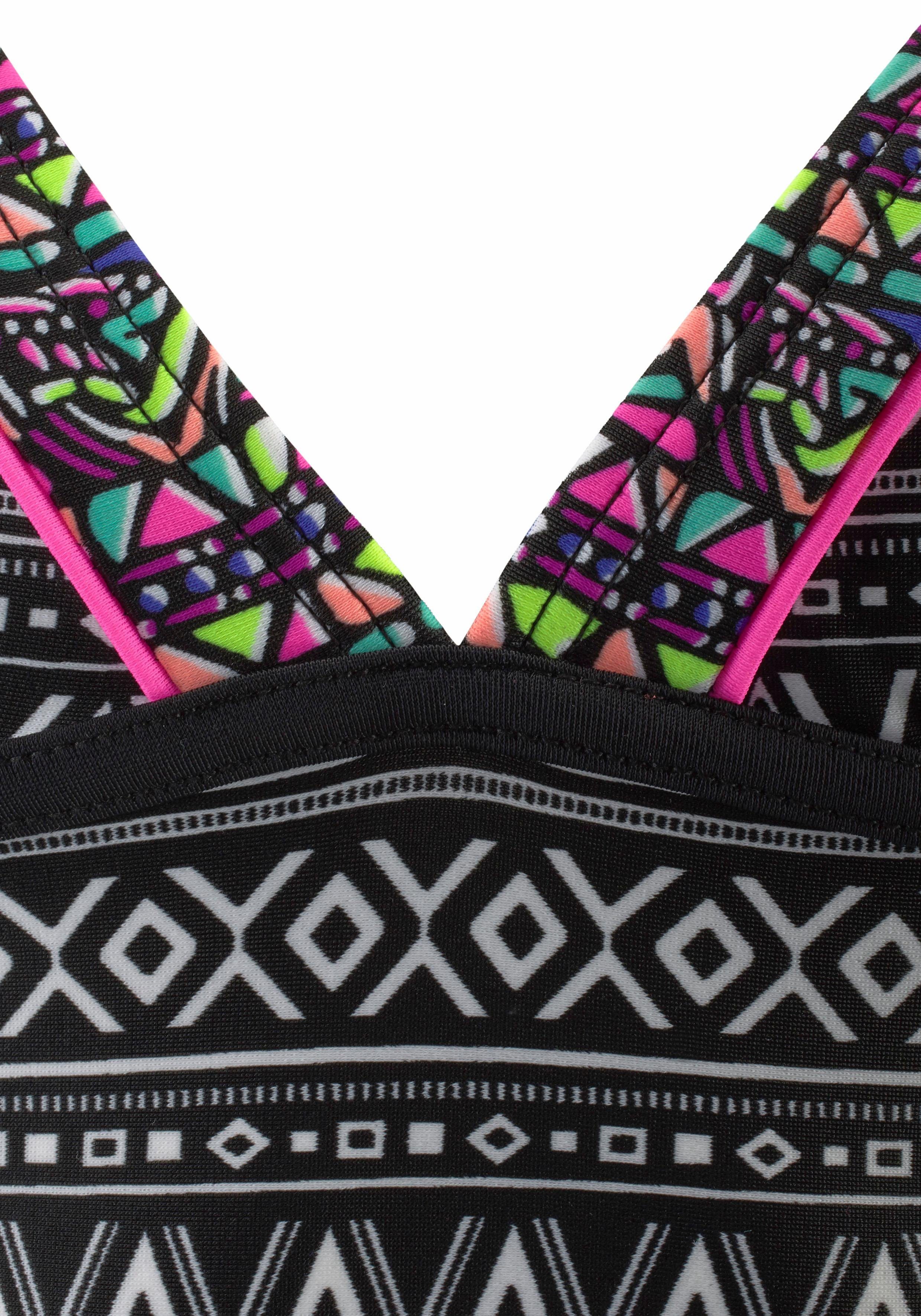 Buffalo Tankini mit Ethnodruck und Kontrastdetails – Bild 2 von 4