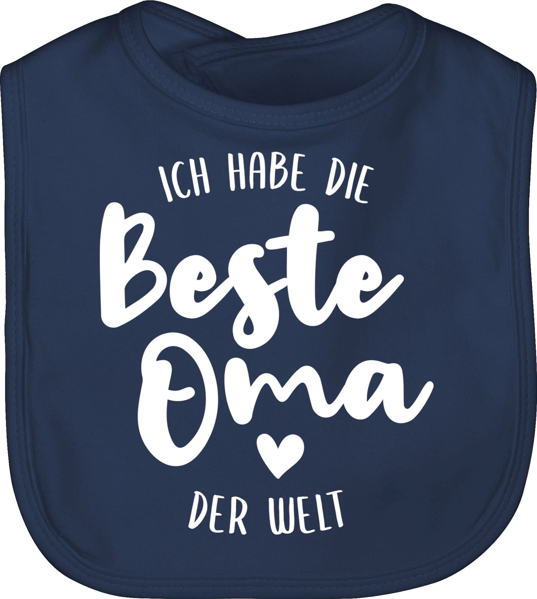 die habe Baby Ich & Strampler 1 der Navy Lätzchen Welt, Junge Blau beste Oma Shirtracer Mädchen