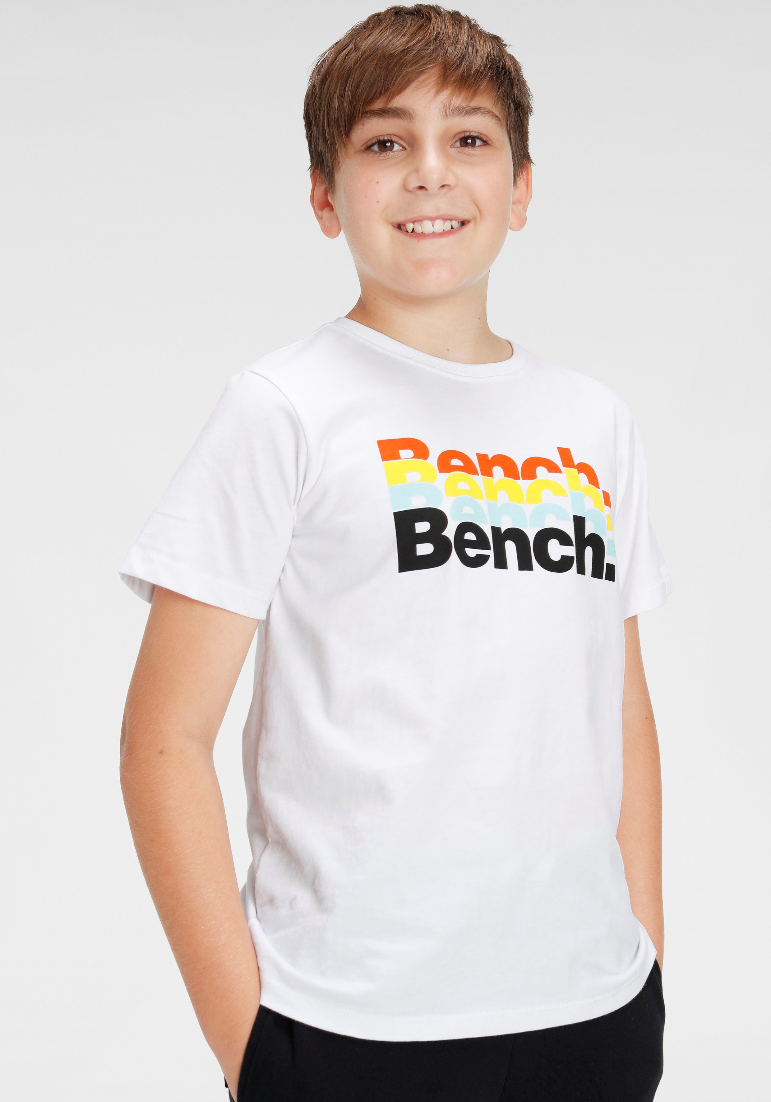 2-tlg) T-Shirt Bermudas & (Set, Bench.