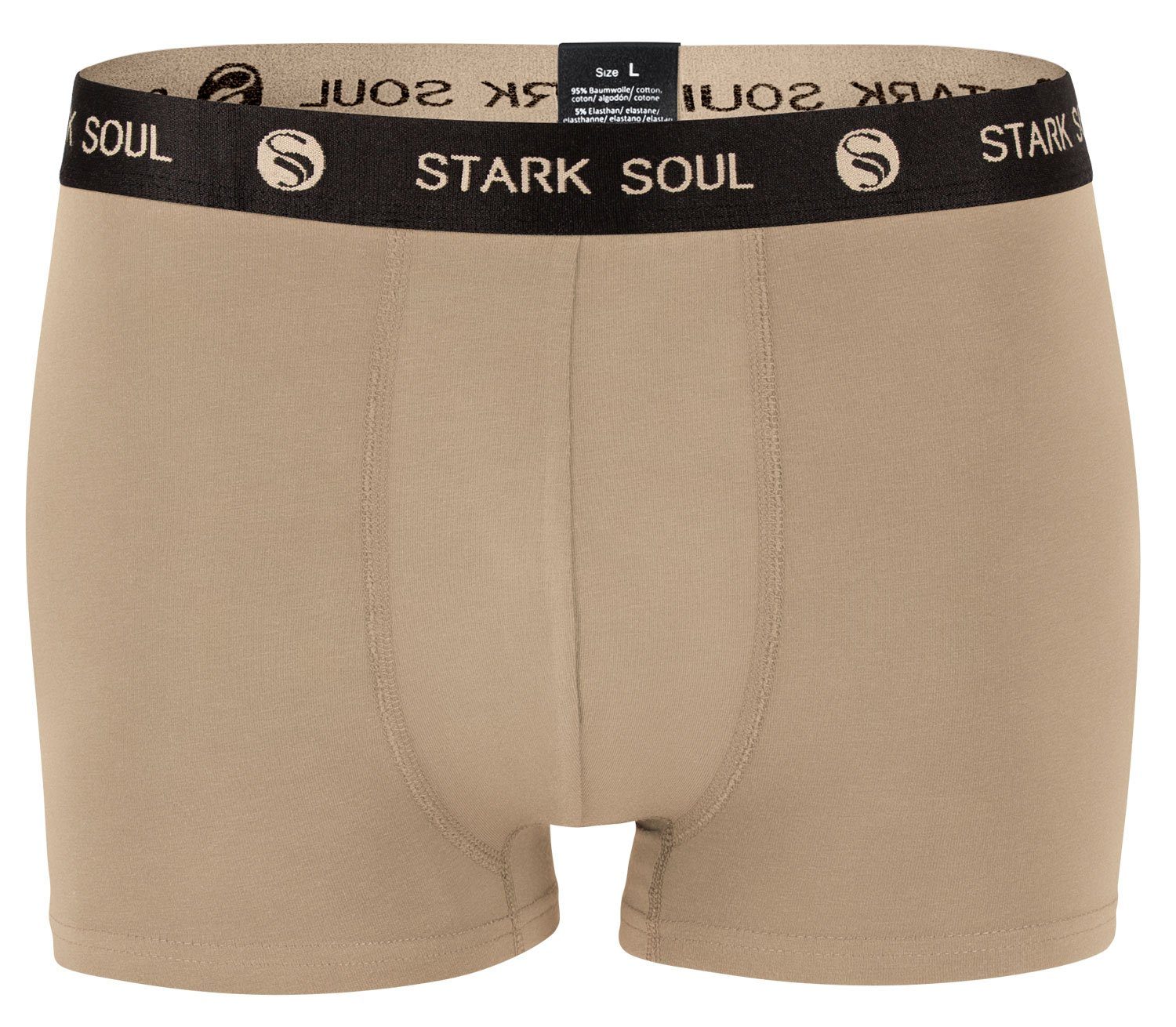 Stark Soul® Boxershorts Herren 6er im Baumwoll-Unterhosen Gemischt-V1 6er-Pack Boxershorts, Pack, Hipster