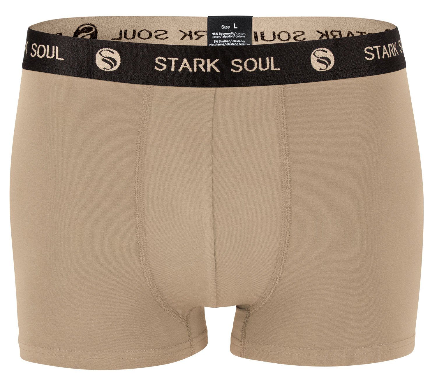 Stark Soul® Boxershorts Herren Boxershorts, Hipster im 6er Pack, Baumwoll-Unterhosen 6er-Pack