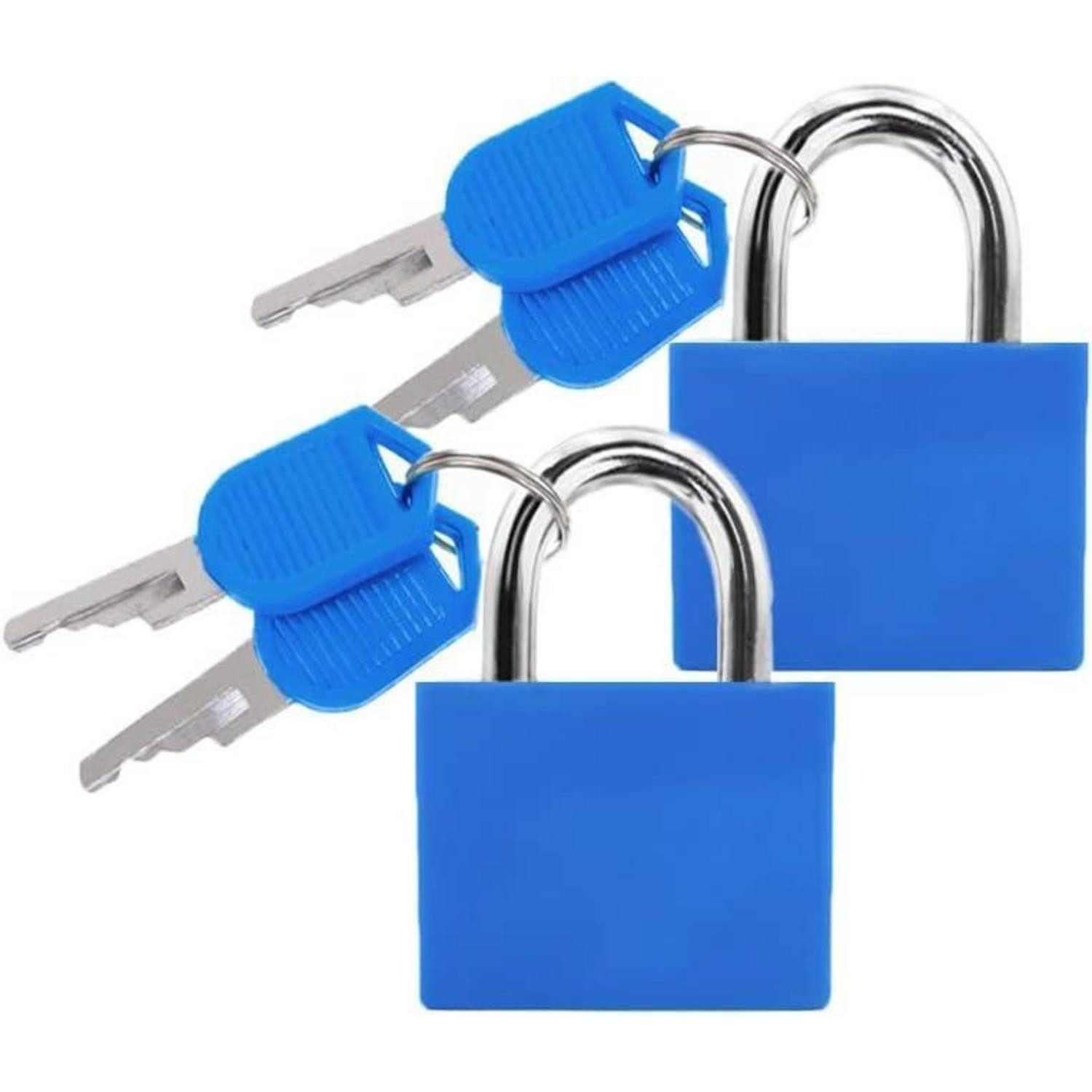 LuxusKollektion Vorhängeschloss Kofferschloss Gepäck Vorhängeschloss Schlüssel Koffer Blau