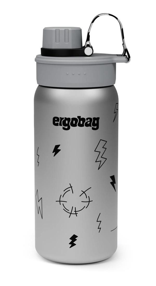 ergobag Trinkflasche Edelstahl Trinkflasche, auslaufsicher und kohlensäuregeeignet
