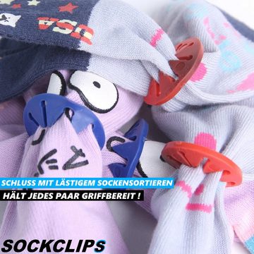 MAVURA Sockenklammer SOCKCLIPS Sockenclips Socken Clips Sockenklammern Sockensortierer, Sockenhalter Sockensammler Wäscheklammern waschbar [20er Set]