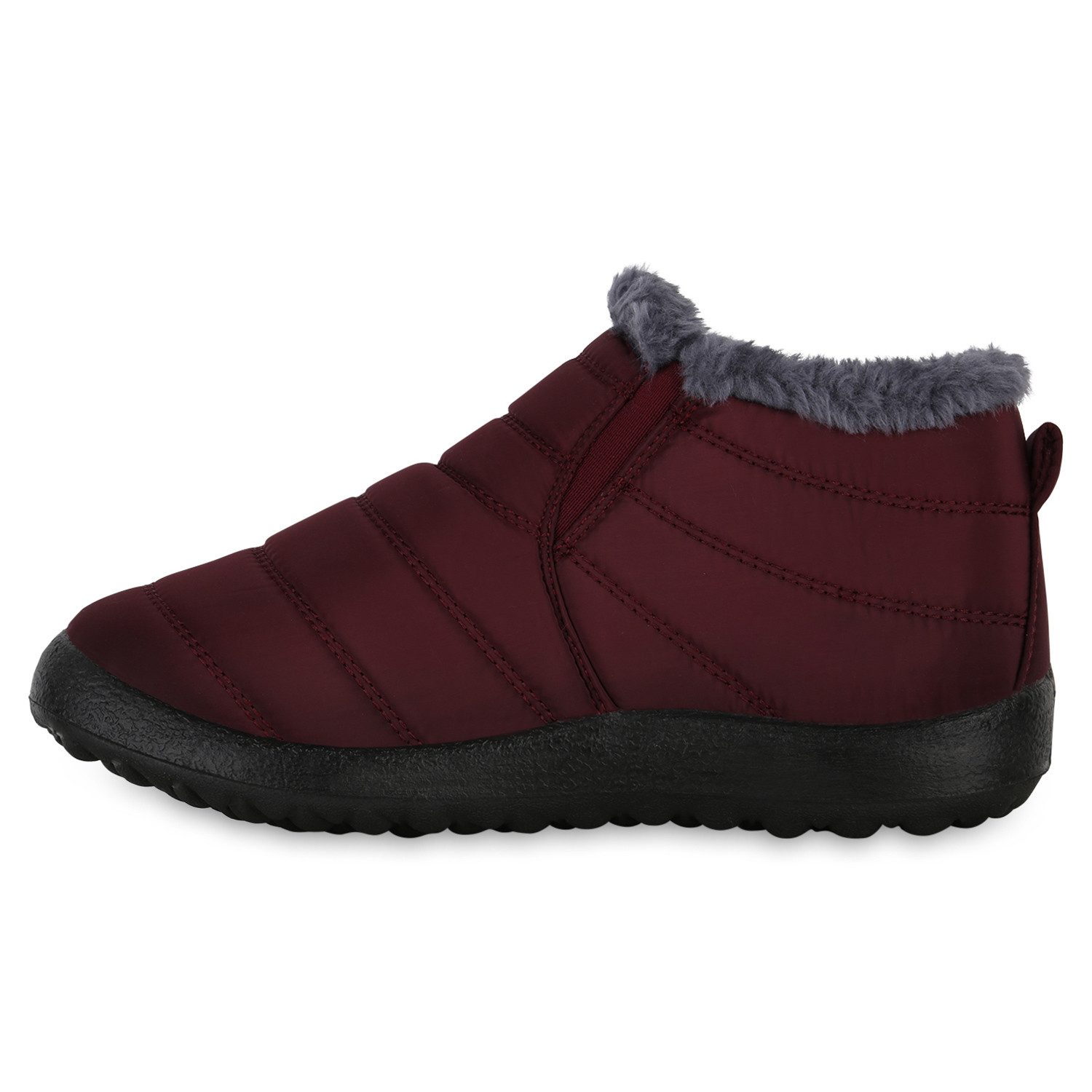 VAN HILL 841499 Winterstiefelette Damen Warm Gefütterte Winter Boots Stiefeletten Bequeme