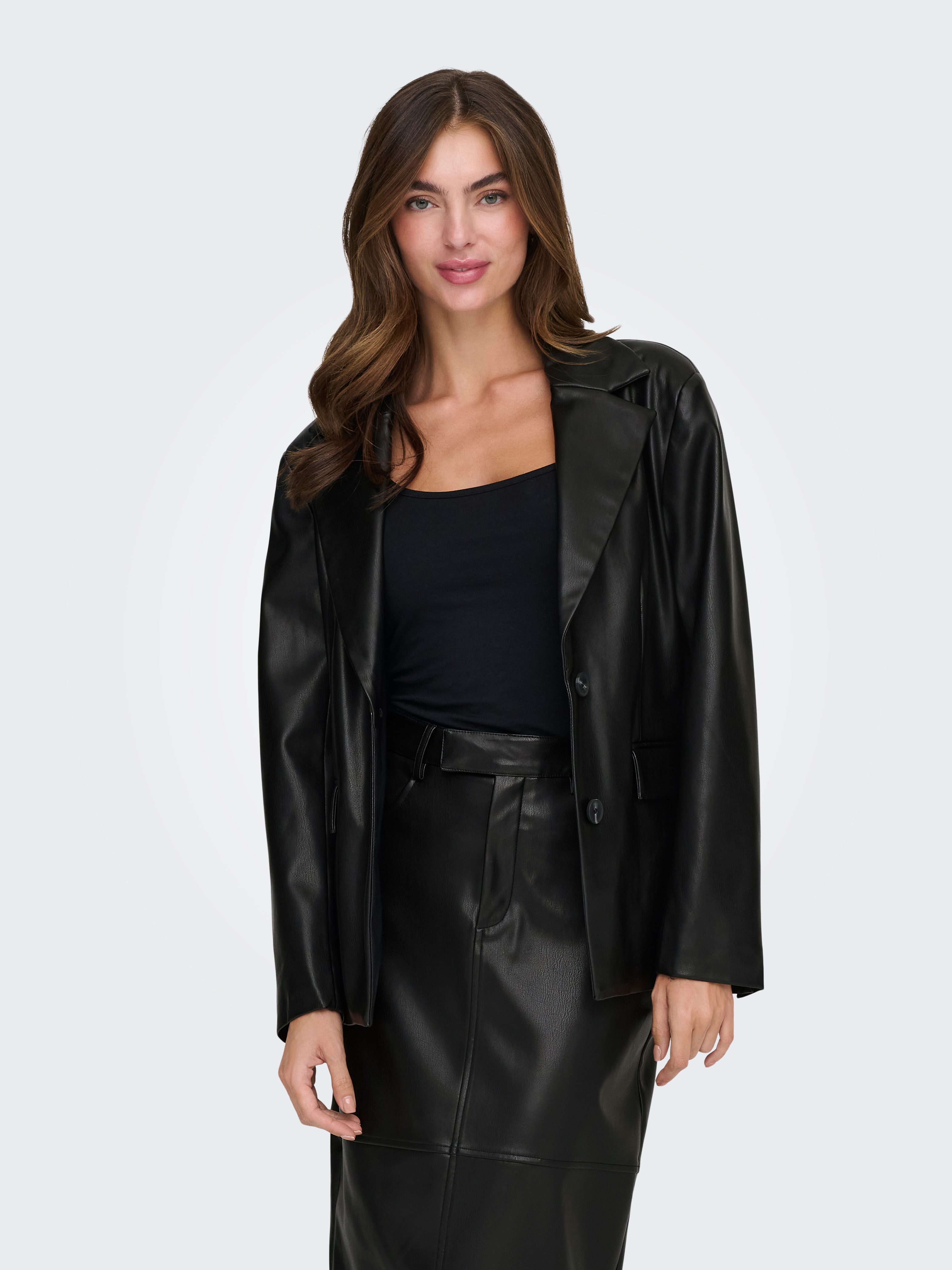 ONLY Lederblazer ONLVERONA FAUX LEATHER FIT günstig online kaufen