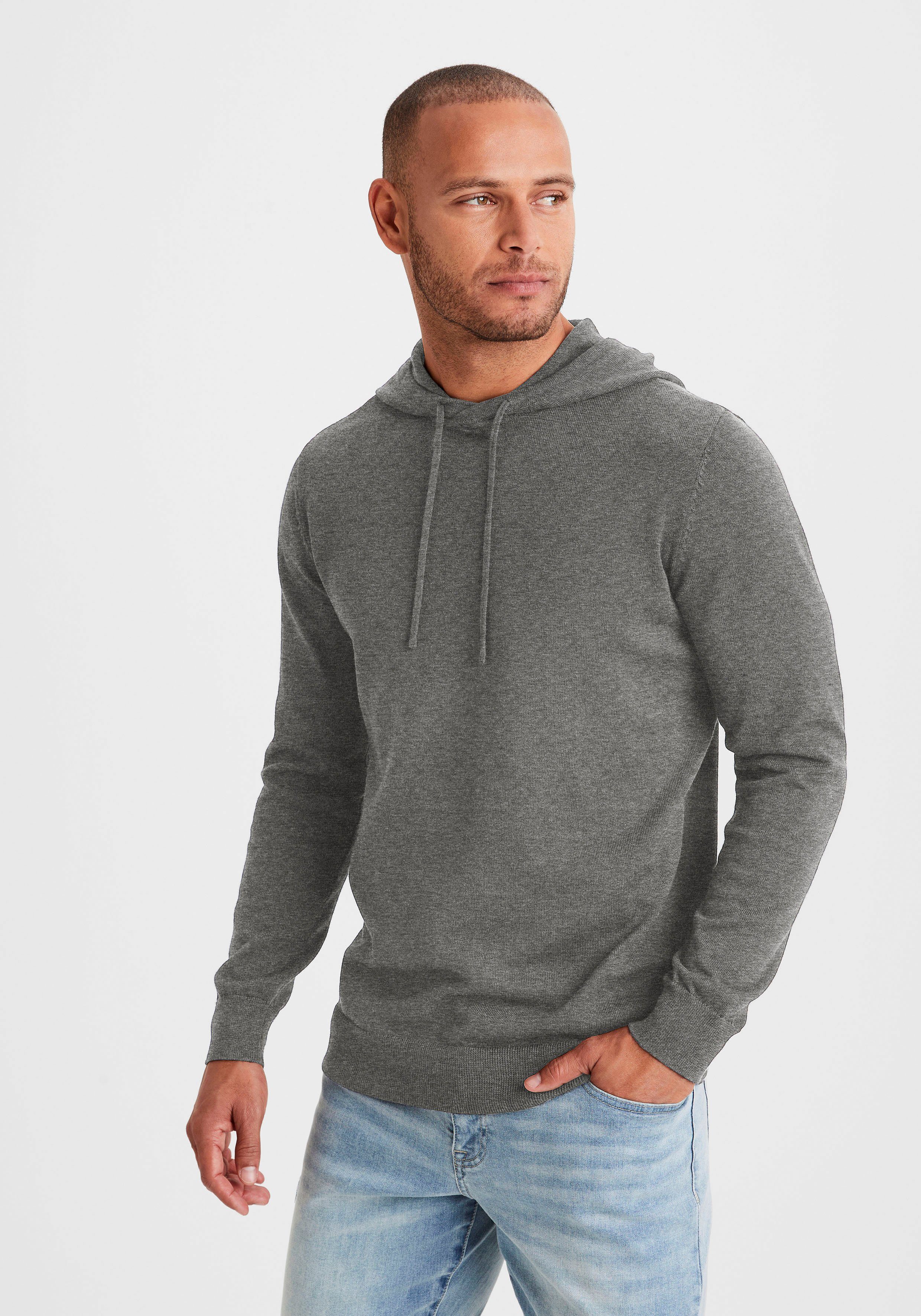 Strickpullover mit Kapuze, Regular Fit
