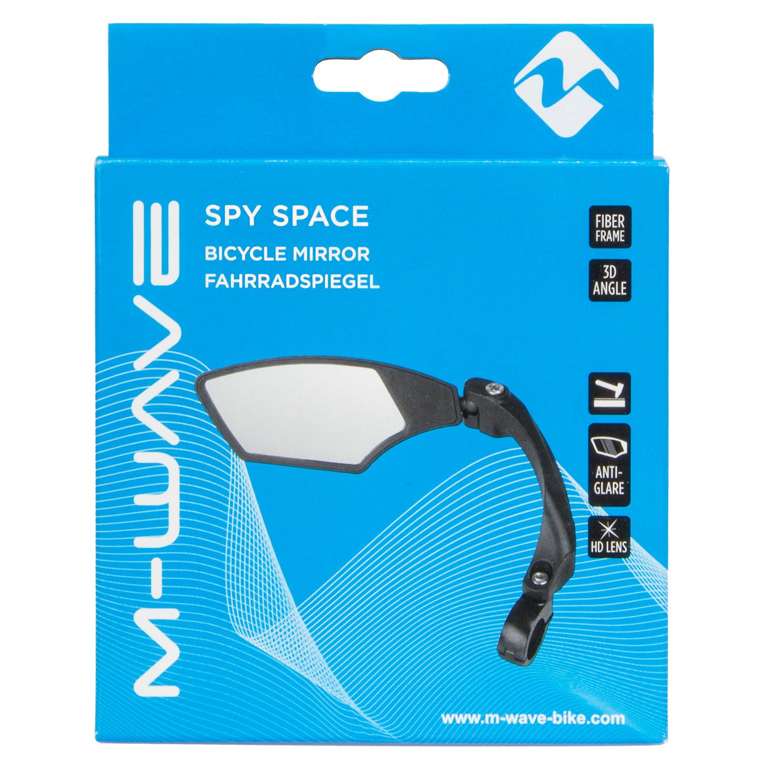 M-Wave Fahrradspiegel Spy Space (1-St), M-Wave Spy Space Spiegel Fahrradspiegel Seitenspiegel Lenkerspiegel
