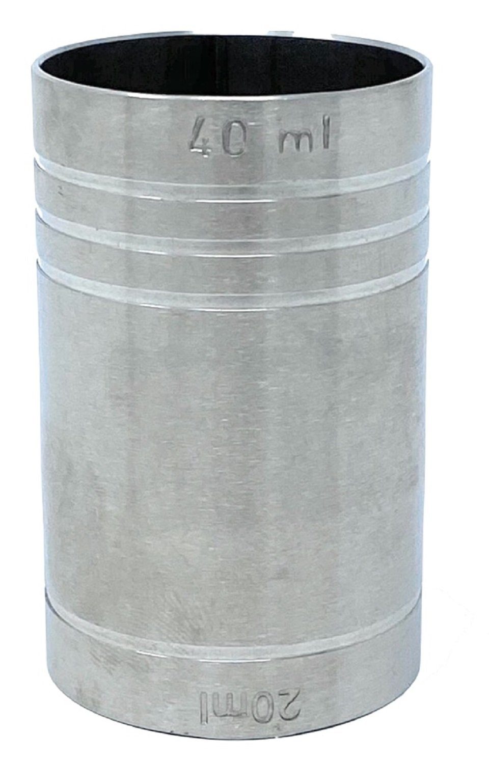 DanDiBo Schnapsglas Jigger 2cl 4cl Doppelmessbecher Messbecher Cocktail 20 ml 40 ml, Edelstahl Barmaß Dosierer Alkohol Zertifikat Bar