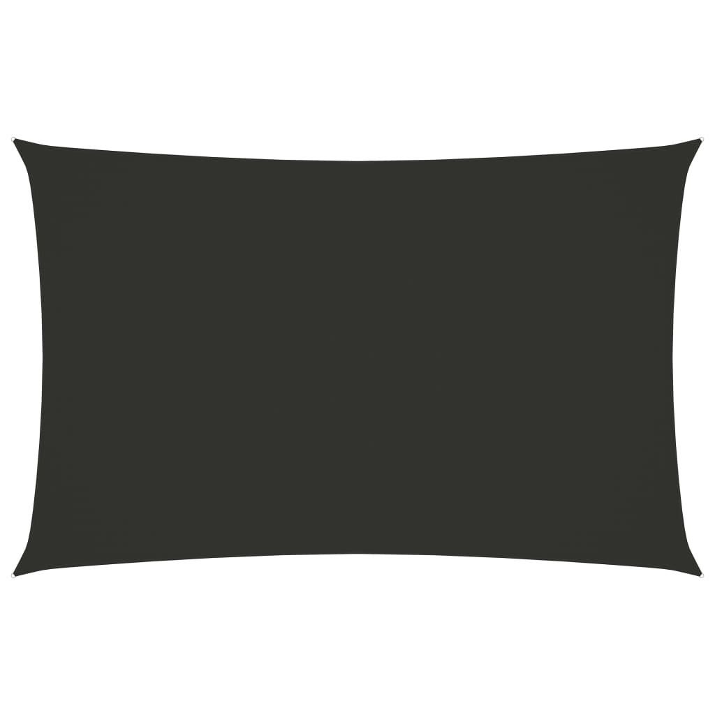 vidaXL Sonnensegel 3 x 6 m Sonnensegel Oxford-Gewebe Rechteckig 3x6 m Anthrazit Beschattu