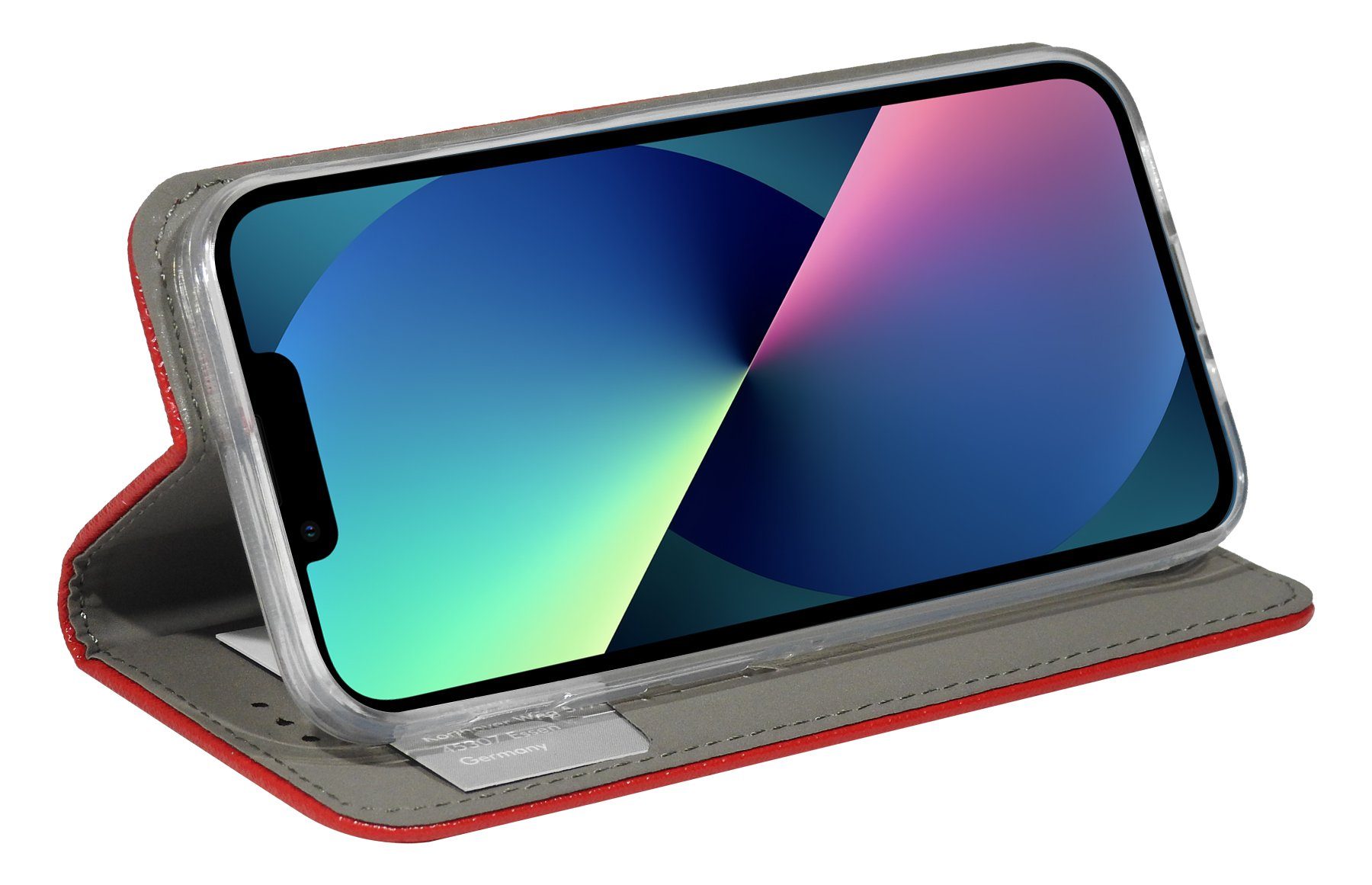 Handyhülle cofi1453® Buch Tasche "Smart" kompatibel mit iPhon, Elegante Handytasche aus hochwertigem PU Material in Leder Optik seitlich öffnend geeignet
