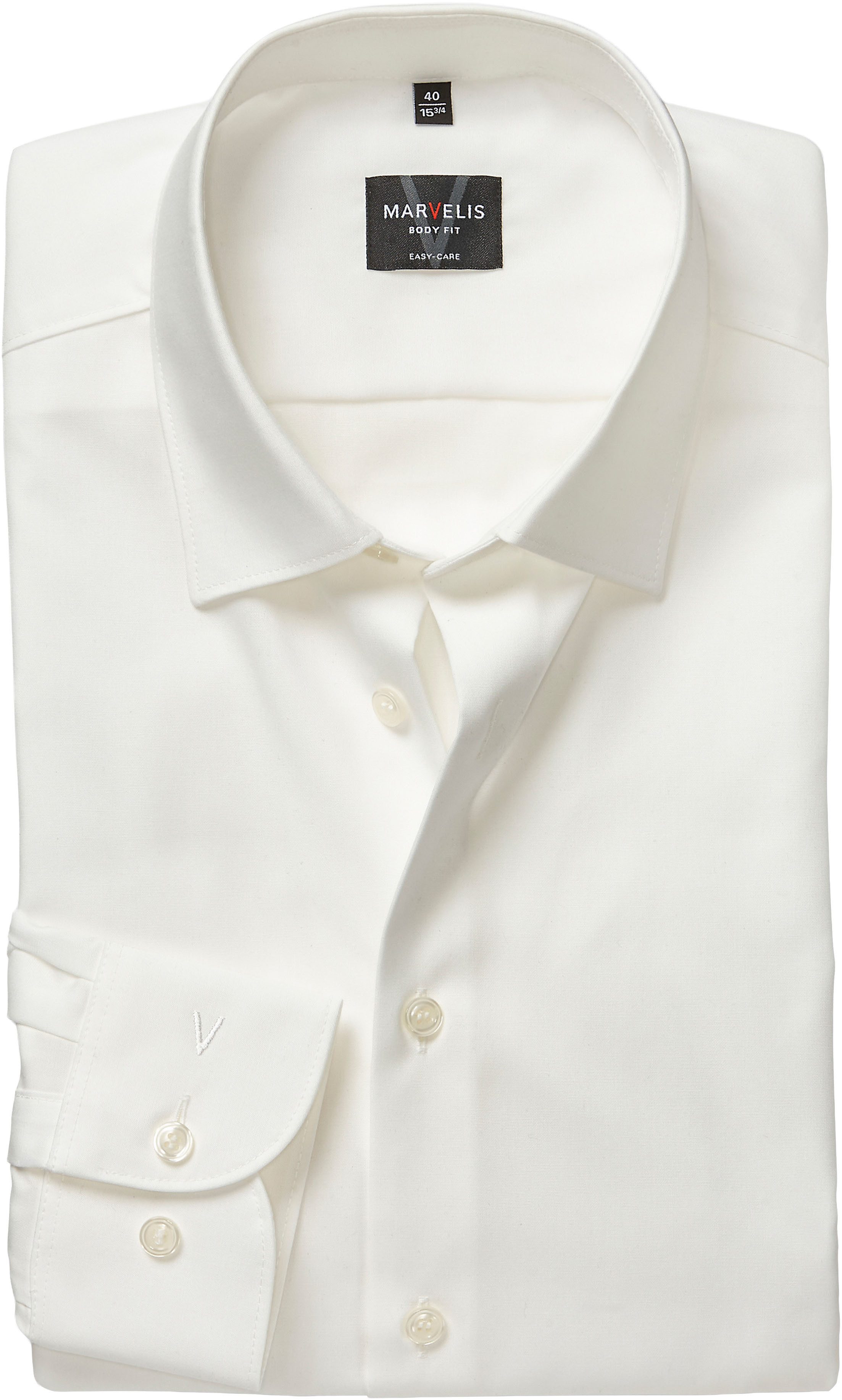 MARVELIS Langarmhemd Kentkragen, Businesshemd, körpernah günstig online kaufen