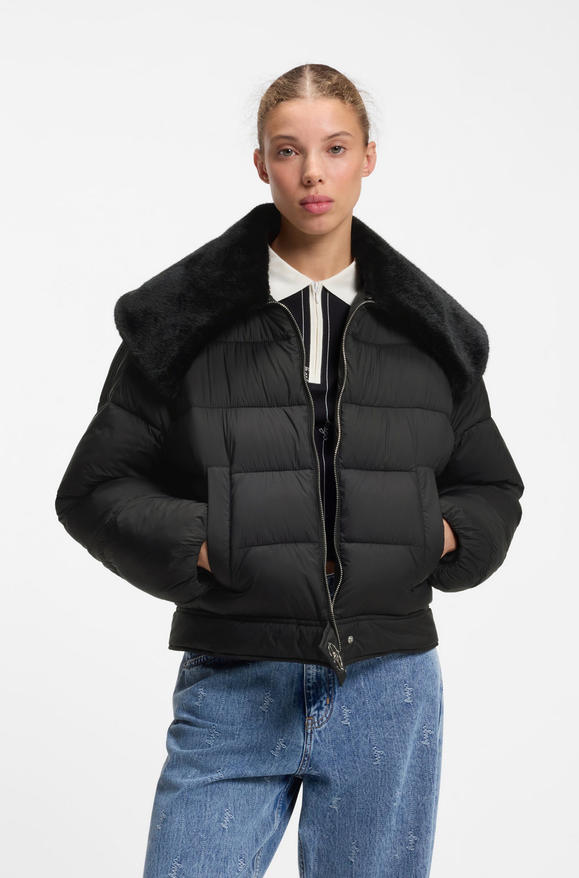 HUGO Steppjacke Fleuv mit wasserabweisendem Finish