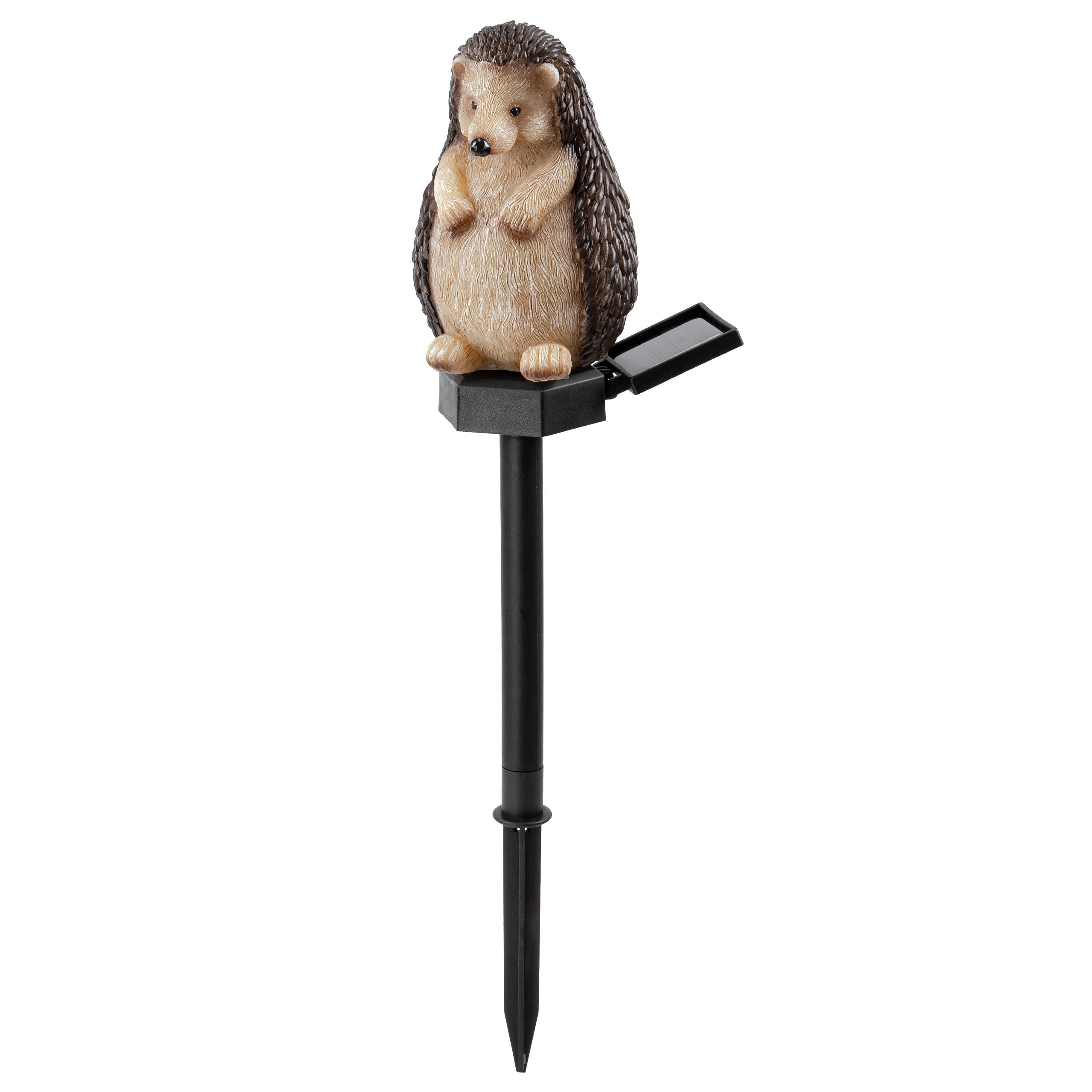 IC Gardenworld Tierfigur LED Solar Deko-Tiere als Gartenstecker, Tierfigur als Solarleuchte, beleuchtet, aus Kunststein, ca. 41 cm, kabellos – Bild 2 von 4