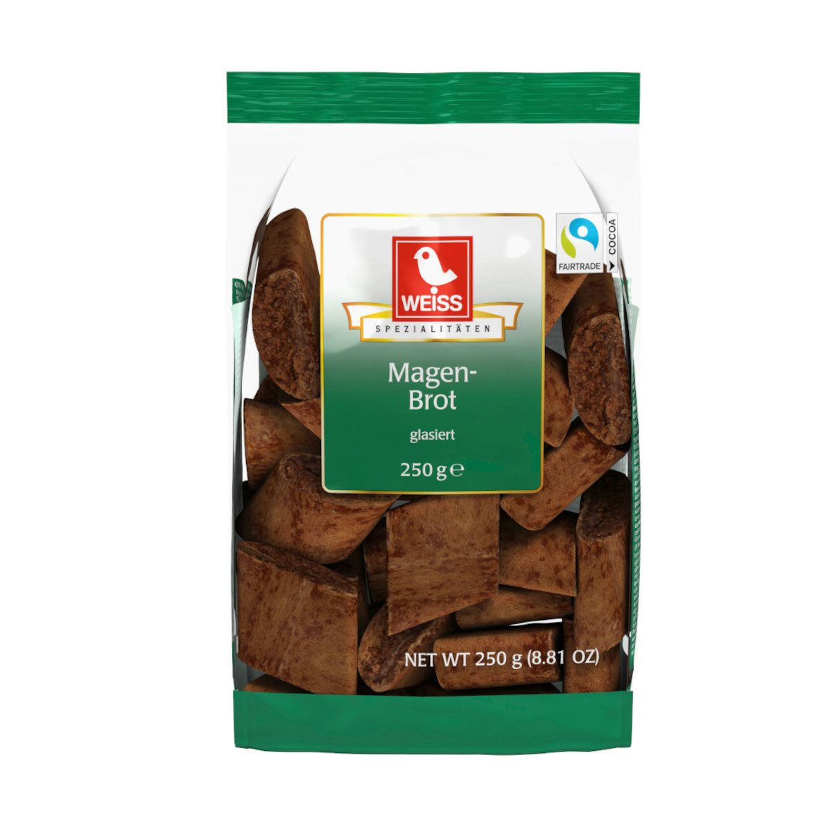 WEISS Süßigkeit, Weiss Magenbrot glasierte Lebkuchen mit ausgewählten Gewürzen 250g