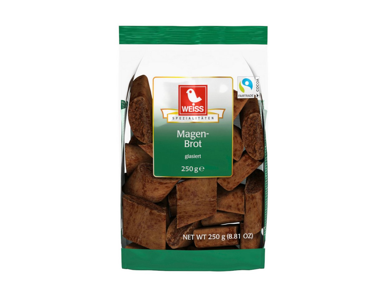 WEISS Süßigkeit, Weiss Magenbrot glasierte Lebkuchen mit ausgewählten Gewürzen 250g