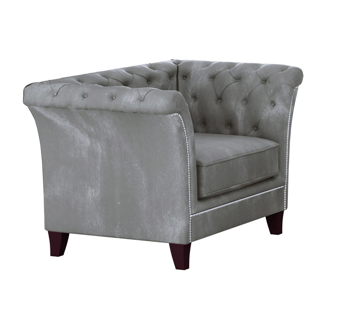 S-Style Möbel Chesterfield-Sessel Rainsburg aus Samt-Stoff günstig online kaufen