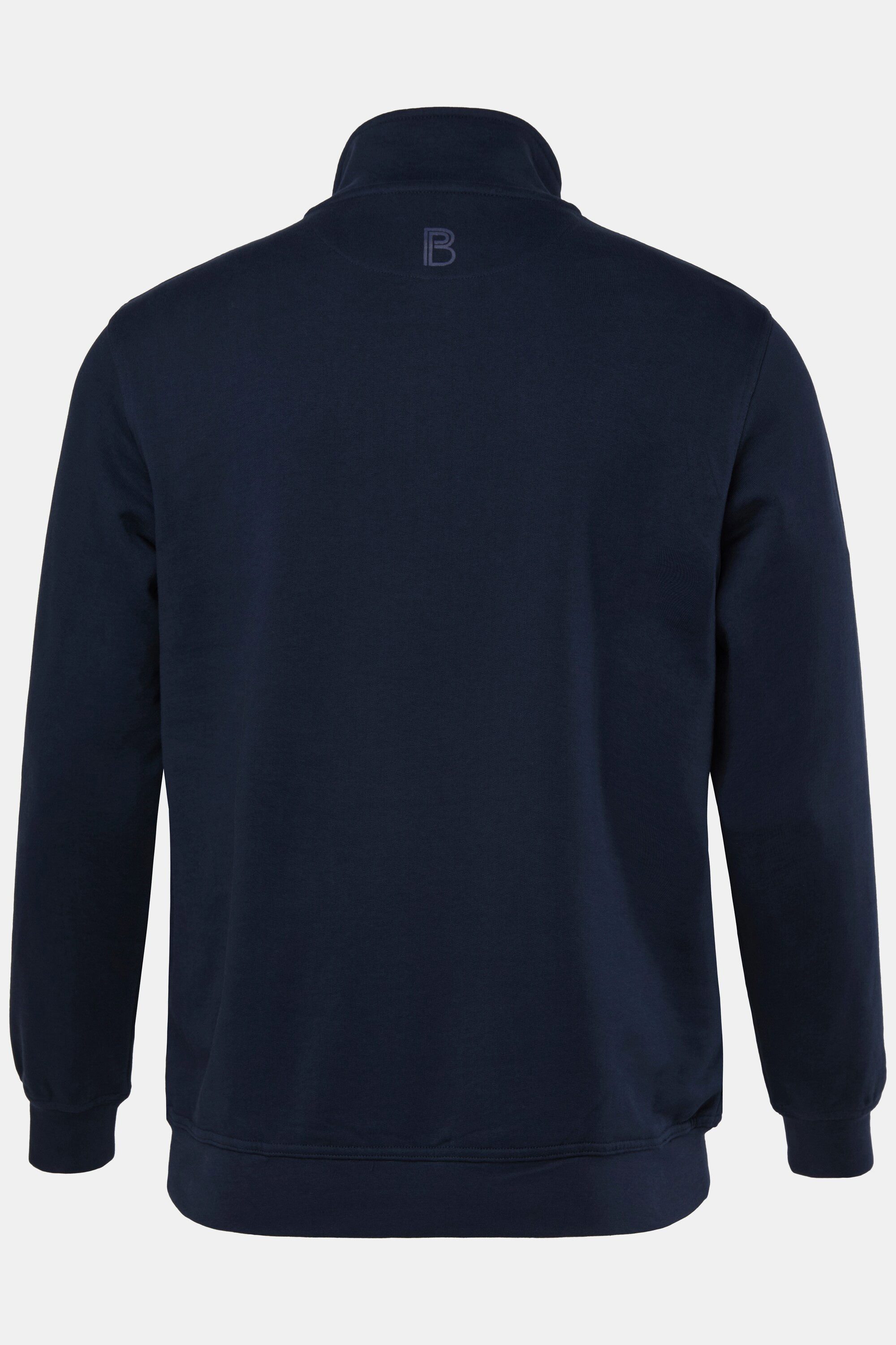 Boston Park Fleecejacke Sweatjacke Stehkragen Knopfleiste